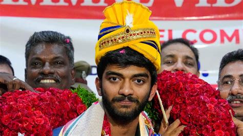 Fide Candidates Champion D Gukesh Returns To Hero S Welcome In Chennai