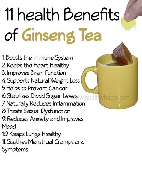 Amazing Health Benefits Of Ginseng Tea Health Wellness Lifestyle