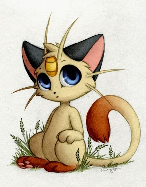 Safe Artist Blooming Lynx Fictional Species Mammal Meowth