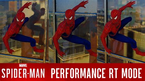 Spiderman Remastered Performance Rt Mode Vs Performance Vs Fidelity