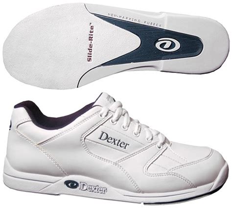 Dexter Mens Ricky II White Wide Width Bowling Shoes + FREE SHIPPING