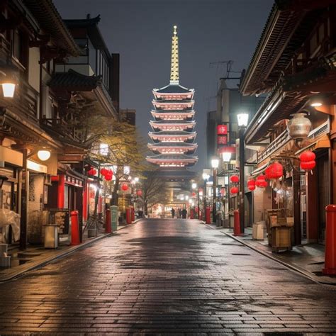 Premium AI Image | sensoji temple in asakusa area