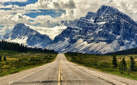 Road Alberta Canada Banff Icefields Parkway Tourism On The Edge