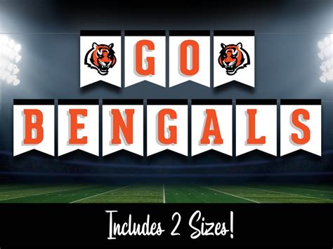 PRINTABLE Bengals Banner Cincinnati - Etsy