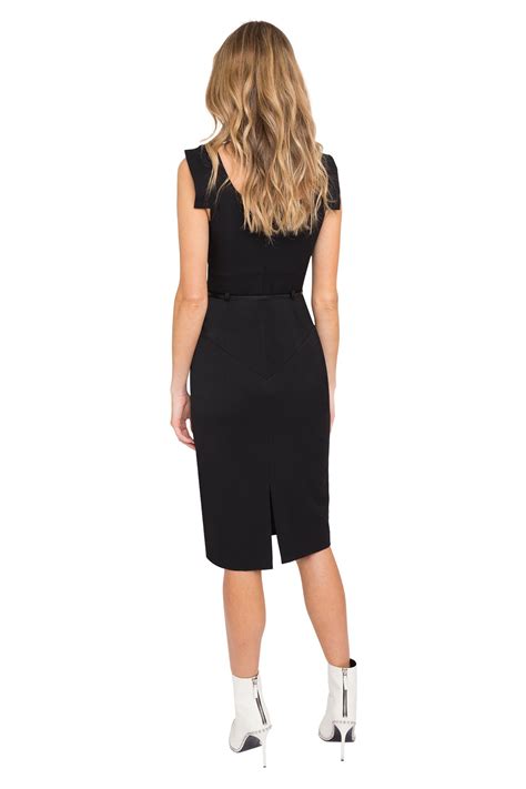 Classic Jackie O Sheath Dress Black Halo