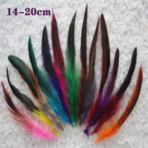 50Pcs Lot Natural Color Rooster Feathers 6 8 Inch Pheasant Chicken