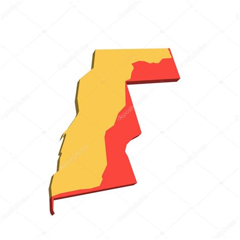 Mapa Occidental De La Tierra Dividido Entre Marruecos Y La Rep Blica