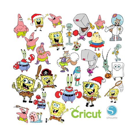 Spongebob Bundle Svg Para Máquinas De Corte Cricut Y Silueta Etsy