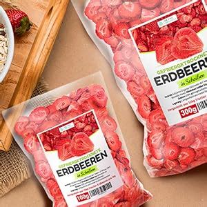 GEFRIERGETROCKNETE ERDBEEREN 300g Früchte in Scheiben 100