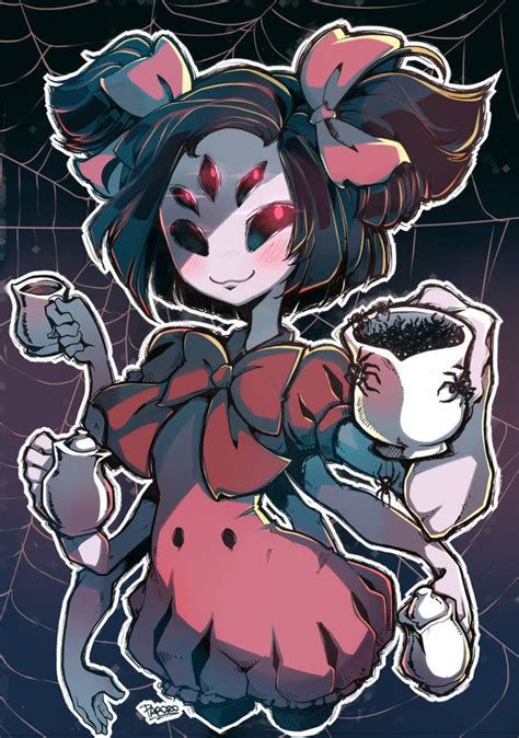 Muffet Pours You A Cup Of Spiders By Parororo On Deviantart Undertale Art Undertale Fanart