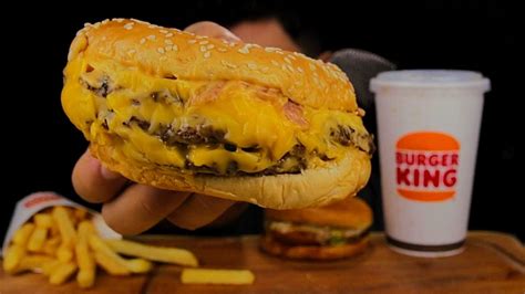 Asmr Comida Novo Lan Amento Do Burger King Bk Milanesa Grelhado E Um