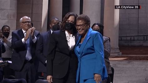 Karen Bass Sworn In As First Female Mayor Of Los Angeles By Vice