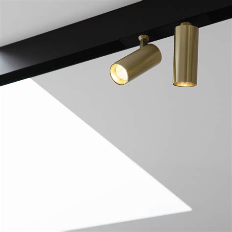 Clixx Curve Magnetic Track Light System Spot Led Module Gold