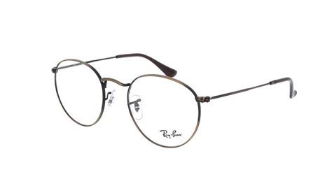 Eyeglasses Ray Ban Round Metal Antique Gold Optics Gold Rx Rb V