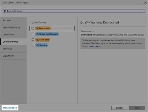 Manage Data Labels - Tableau