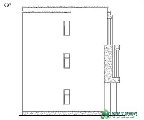 占地120平，现代三层复式别墅自建房，当代简约时尚设计 三层别墅设计图 别墅图纸商城