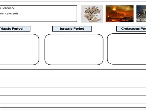 Dinosaur Sequencing Template Teaching Resources