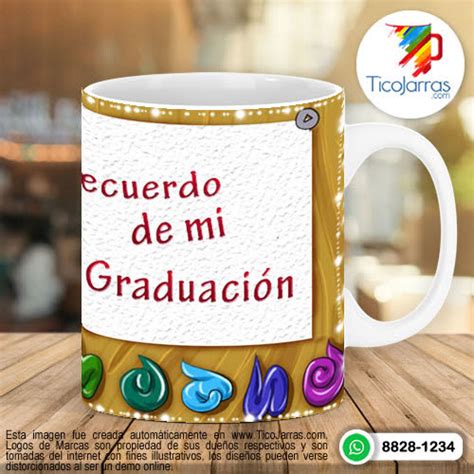 Recuerdo De Mi Graduaci N Tazas Personalizadas En Costa Rica