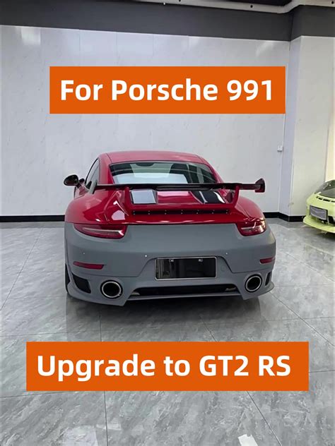 Car Bodykit Carbon Fiber Rear Spoiler Wing 2012 2018 991 Upgrade To Gt2