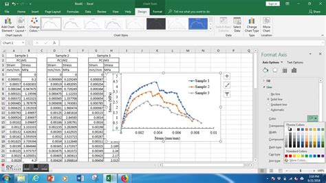 Sensational Stress Vs Strain Graph Excel Chartjs Stacked Bar Horizontal