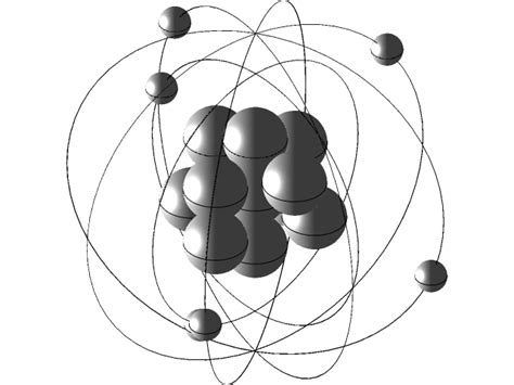 Carbon Atom Structure 3d