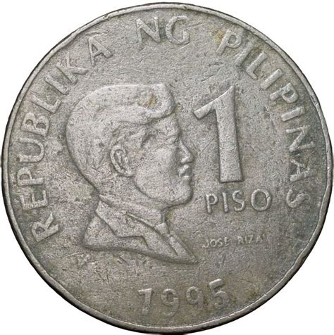 Copper Nickel Piso Of Pilipinas Ad With Head Of Jose Rizal