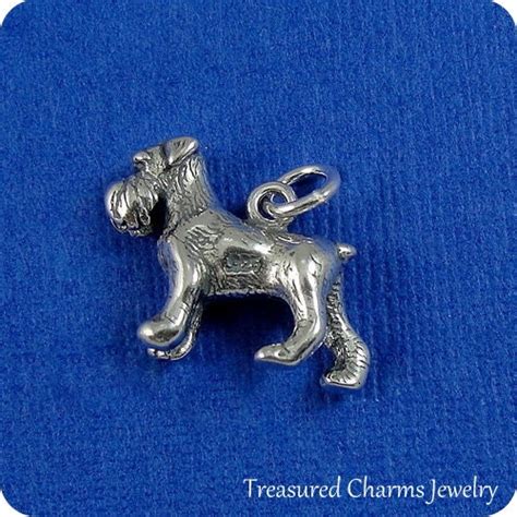 Miniature Schnauzer Dog Necklace Sterling Silver Personalize Etsy Canada