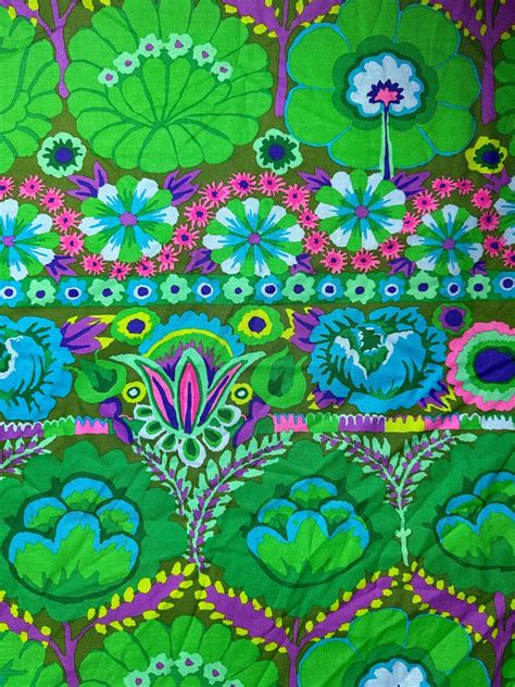 Kaffe Fassett Fabric Embroidered Flower For Free Spirit Etsy