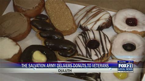 The Salvation Army Delivers Donuts To Veterans For National Donut Day