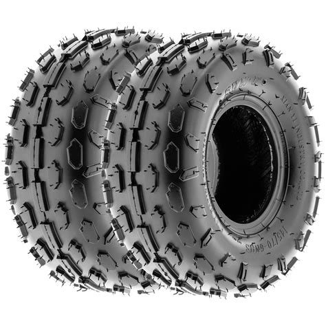 SunF 145 70 6 ATV UTV Knobby Tire 145 70x6 Light Weight 6 PR A015