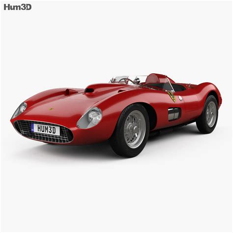 Ferrari 335 S Spider Scaglietti with HQ interior 1957 3D model ...