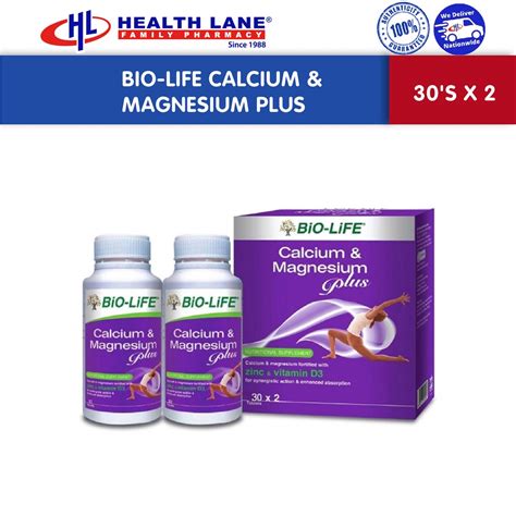 Bio Life Calcium And Magnesium Plus 30 S X 2 Shopee Malaysia