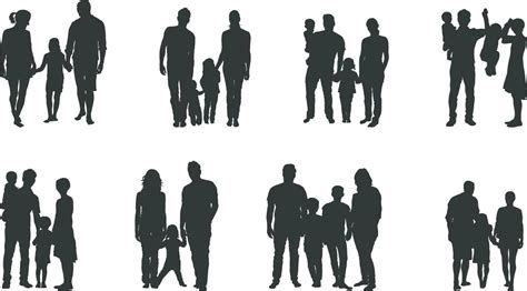 Family Silhouette Vector Art, Icons, and Graphics for Free Download