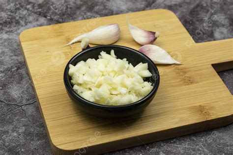 Background Material Fotografi Hd Garlic Bawang Putih Cincang Garlic