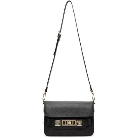 Proenza Schouler Black Mini PS11 Classic Bag ($2,025) liked on Polyvore ...