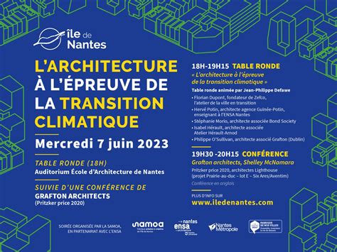 Conférence débat L architecture à l épreuve de la transition