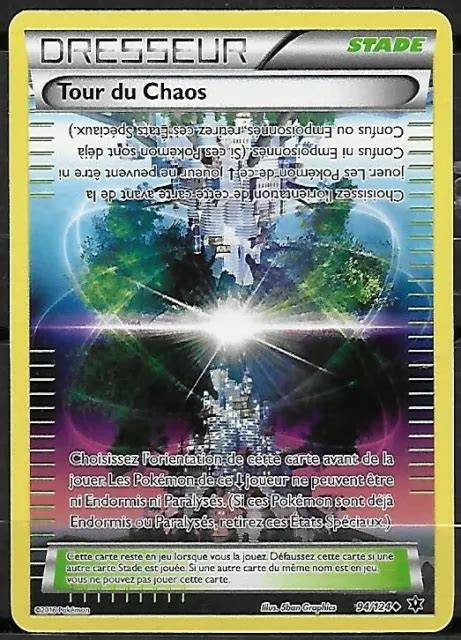 CARTE POKEMON DRESSEUR Stade Dorée Tour du Chaos 94 124 Français EUR