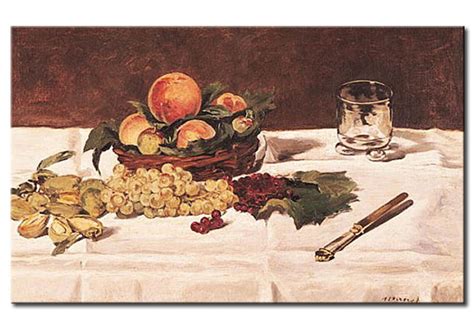 Art Reproduction Still Life Fruit On A Table Edouard Manet