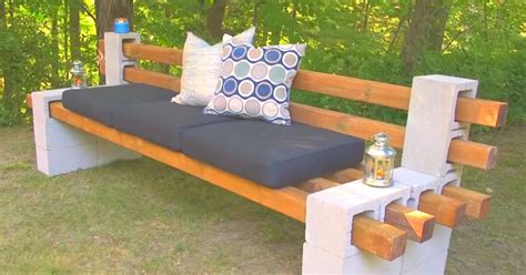 Diy Bench Using Cinder Blocks Uyull