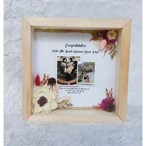 Jual Corner Dried Flower In Frame Kado Bingkai 3d Cocok Untuk Kado Atau