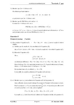 PGCD et PPCM Corrigé contrôle 1 AlloSchool