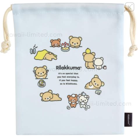 Japan San X Drawstring Bag Rilakkuma New Basic Rilakkuma Kawaii