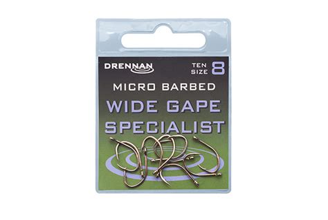 Drennan Eyed Specimen Wide Gape Specialist Micro Barbed Pcs