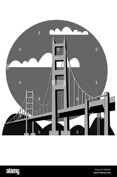 Golden Gate Bridge - vector Stock Vector Image & Art - Alamy