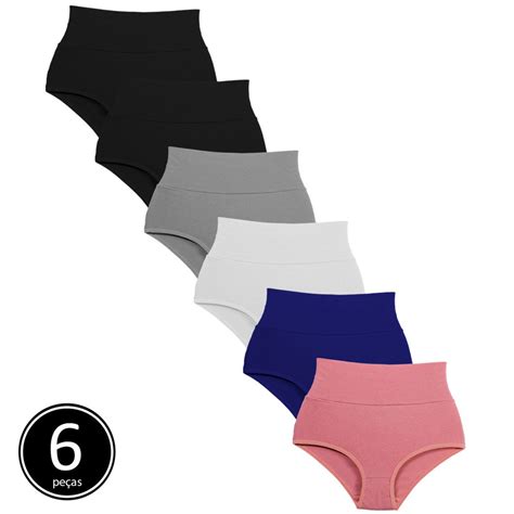 Kit Calcinhas Hot Pants Em Cotton Lingerie Feminina em Promoção na Americanas