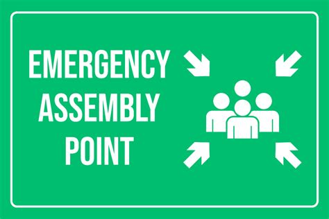 Free Emergency Assembly Point Signage Template Edit Online And Download