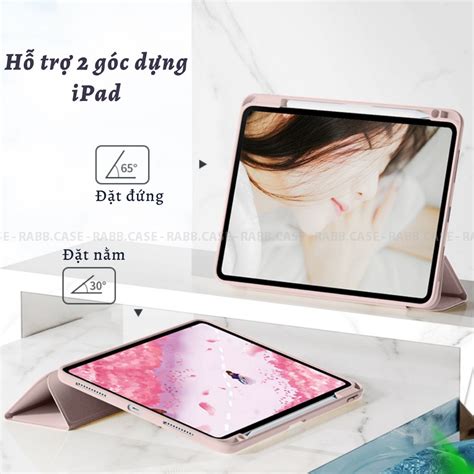 Bao Da ốp Lưng Cho Ipad Có Nắp Nam Châm Tháo Rời Mặt Lưng Trong Suốt