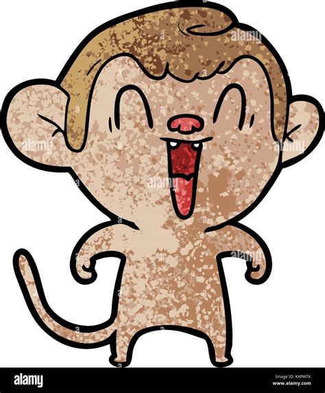 cartoon laughing monkey Stock Vector Image & Art - Alamy