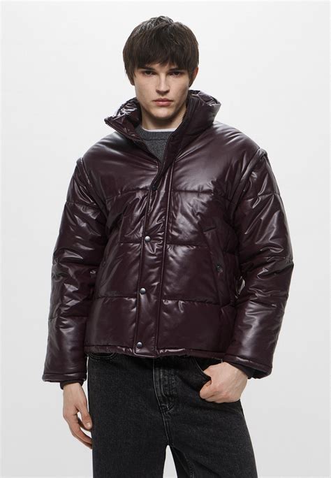 Куртка кожаная утепленная H&M трансформер, цвет: фиолетовый ...