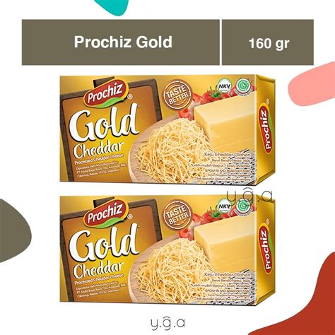 Jual Keju Prochiz Gold Cheddar 160gr Shopee Indonesia